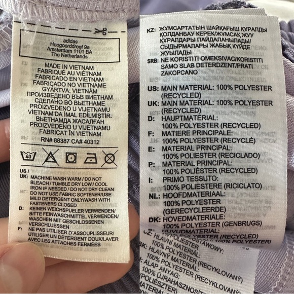 SOLD Adidas Originals x Danielle Cathari Purple Adibreak Track Pants Size Small - Picture 10 of 17